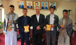 رئيس جامعة إب يستقبل المشاركين في مسابقة ومهرجان الشعر الخامس بين الجامعات اليمنية
